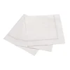 Marie Dumas Silver Grey 25 Piece Hemstitch Cocktail Napkins