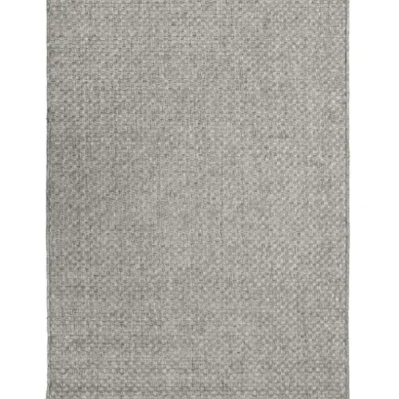 Marie Dumas Silver Grey Basketweave 4x6 Rug