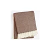 Marie Dumas Skyline Chevron Brown Throw