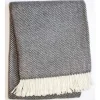 Marie Dumas Skyline Chevron Dark Grey Throw
