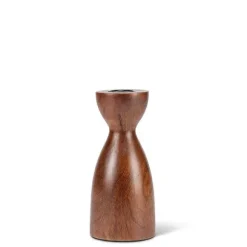 Marie Dumas Small Curvy Wood Taper Holder