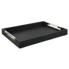 Marie Dumas Small Shagreen Black Tray