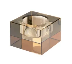 Marie Dumas Small Smoke Crystal Tealite