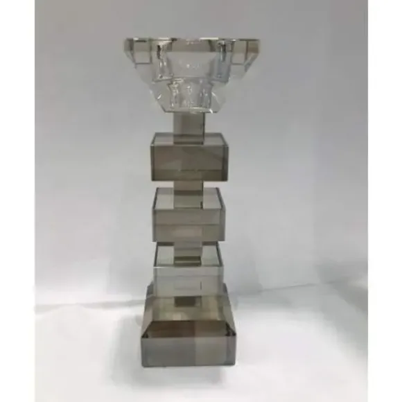 Marie Dumas Smoke Crystal Candle Holder