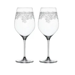 Marie Dumas Spiegelau Arabesque Bordeaux Glass Set of 2