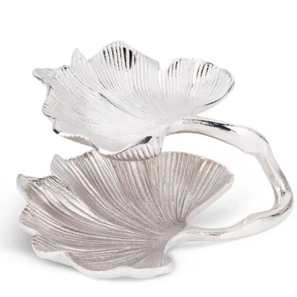 Marie Dumas Two-Tier Ginkgo Leaf Plate