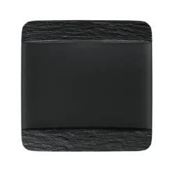 Marie Dumas Villeroy & Boch Black Rock Square Dinner Plate