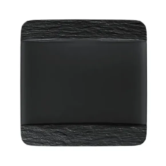 Marie Dumas Villeroy & Boch Black Rock Square Dinner Plate