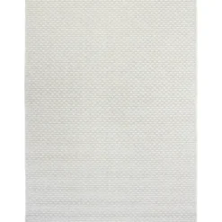 Marie Dumas White Basketweave 4x6 Rug