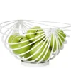 Marie Dumas White Ribbed Fruit Bowl