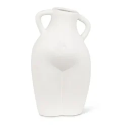 Marie Dumas White Silhouette Vase