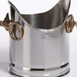 Marie Dumas Wine Cooler with Horse Bit Handles