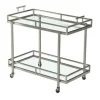 Marie Dumas Wine Server Cart Silver Mat